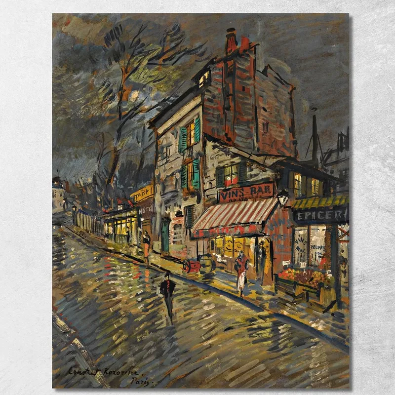 Parigi Di Notte 2 Konstantin Alexeevich Korovin quadro stampa su tela