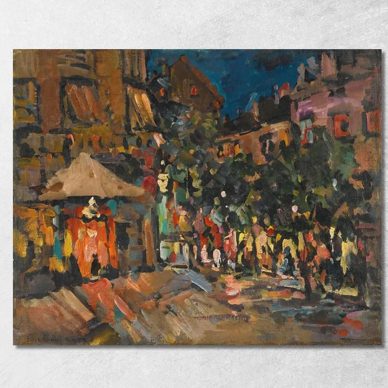 Parigi Di Notte Konstantin Alexeevich Korovin quadro stampa su tela