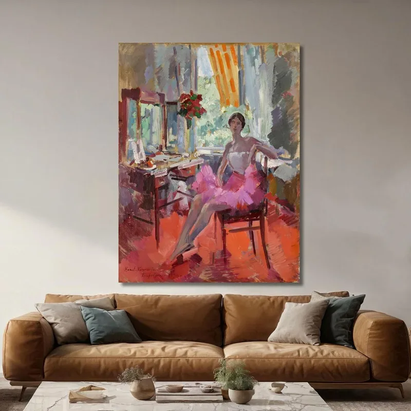 Porträt Der Ballerina Vera Trefilova Konstantin Alexeevich Korovin