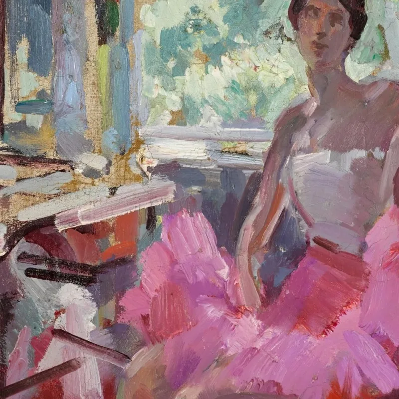 Porträt Der Ballerina Vera Trefilova Konstantin Alexeevich Korovin