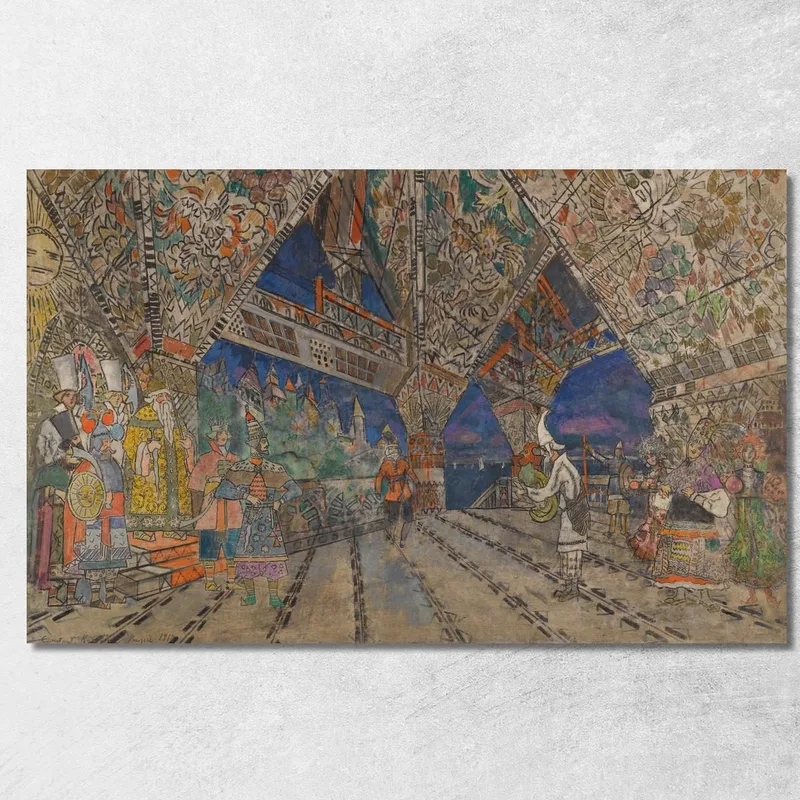 Décor Pour Le Coq D'Or Konstantin Alexeevich Korovin tableau impression sur toile