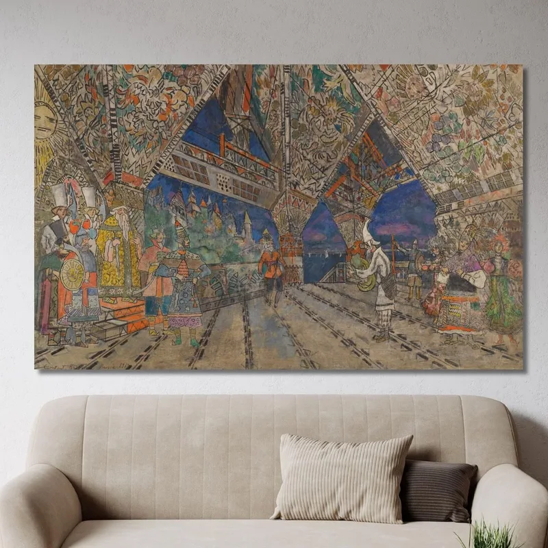 Bühnenbild Für "Der Goldene Hahn" Konstantin Alexeevich Korovin