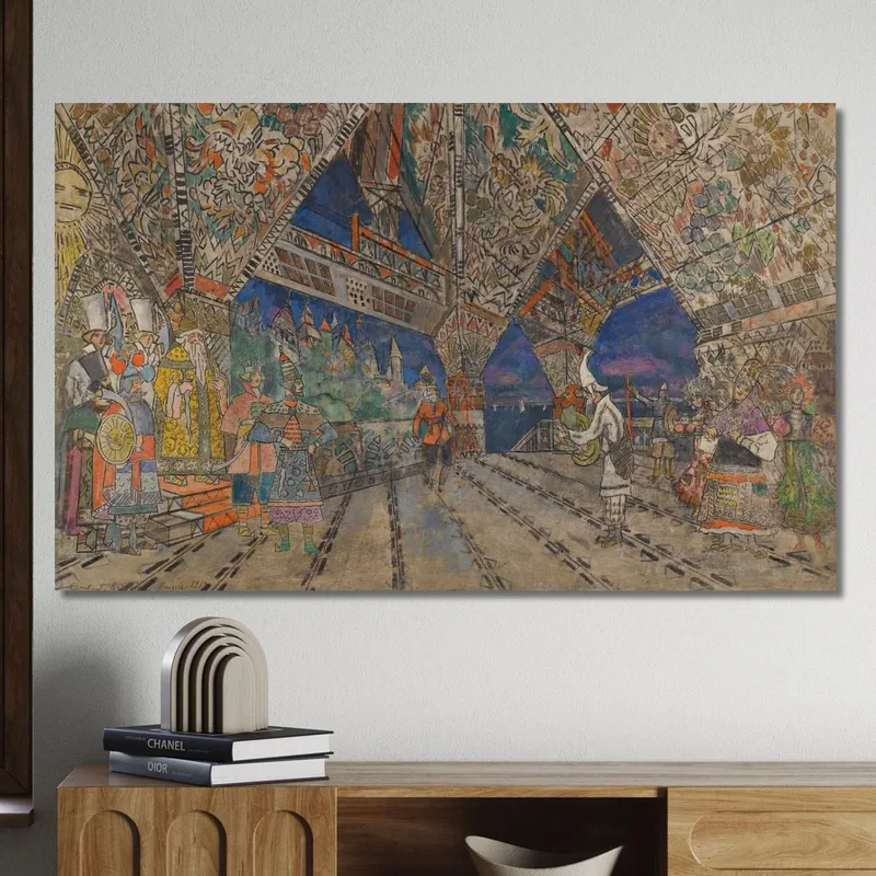 Bühnenbild Für "Der Goldene Hahn" Konstantin Alexeevich Korovin