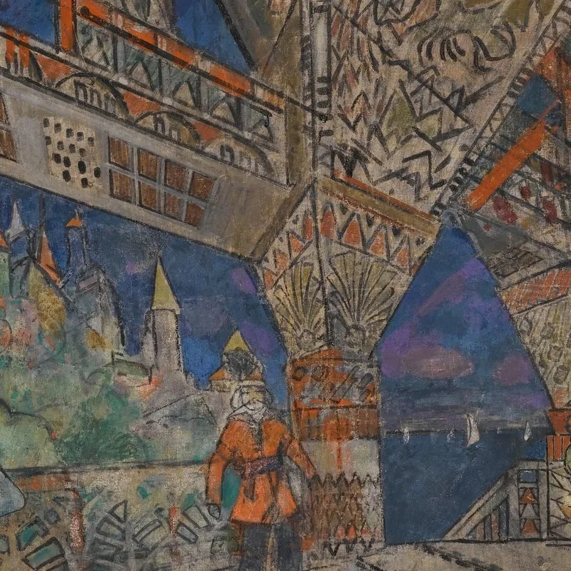 Bühnenbild Für "Der Goldene Hahn" Konstantin Alexeevich Korovin