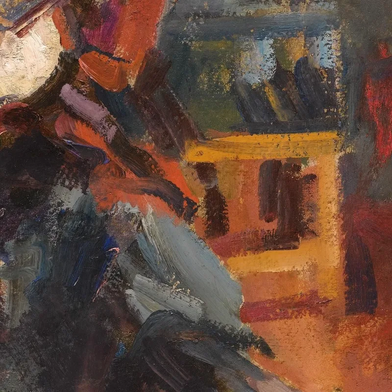 Der Gitarrenspieler Konstantin Alexeevich Korovin