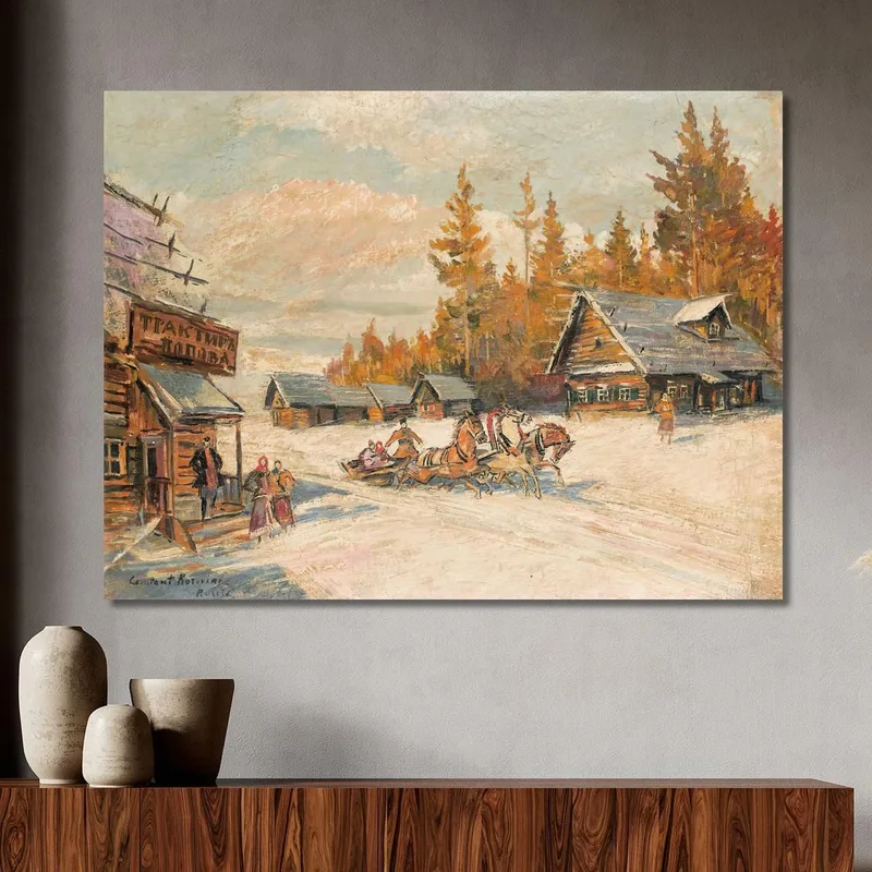 Winter Sleigh Ride Konstantin Alexeevich Korovin