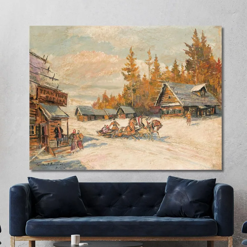 Winter Sleigh Ride Konstantin Alexeevich Korovin