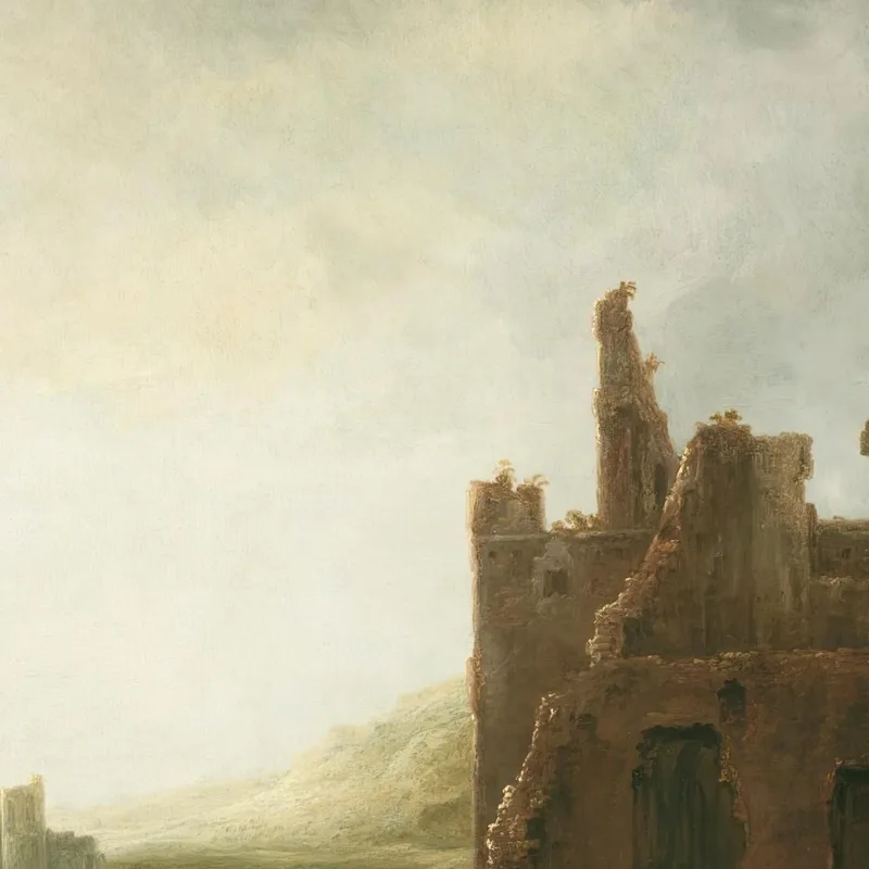 Landscape With The Ruins Of Rijnsburg Abbey Aelbert Cuyp