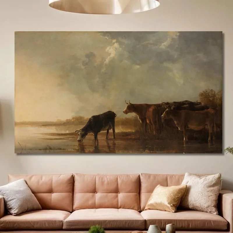 Paesaggio Fluviale Con Mucche Aelbert Cuyp
