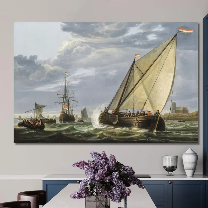 Shipping On The Maas Dordrecht Aelbert Cuyp