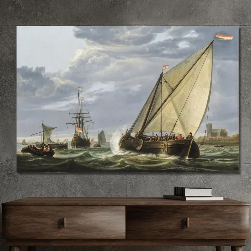 Shipping On The Maas Dordrecht Aelbert Cuyp