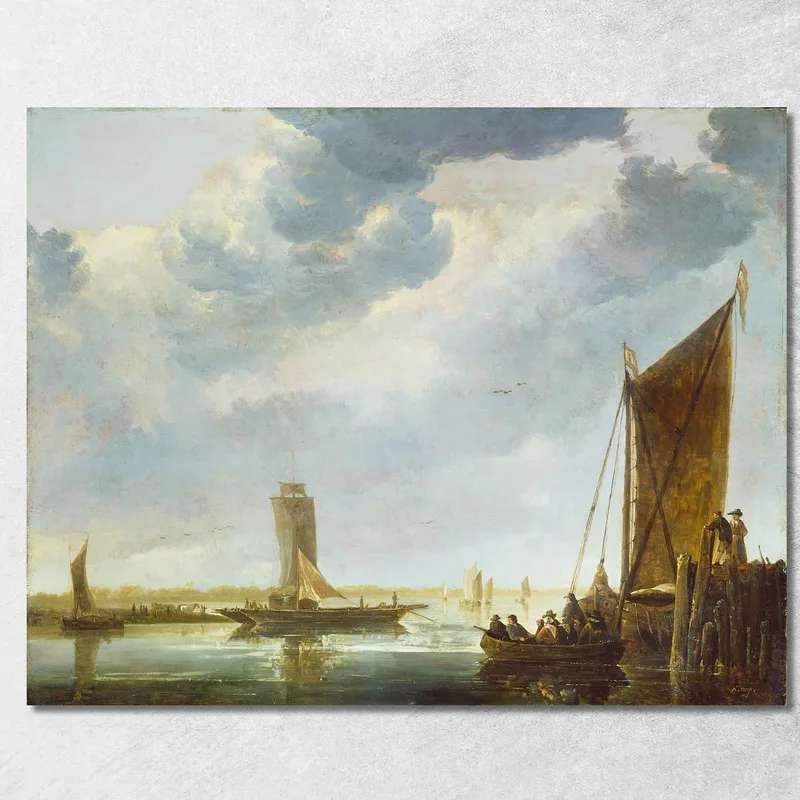 Il Traghetto Aelbert Cuyp quadro stampa su tela