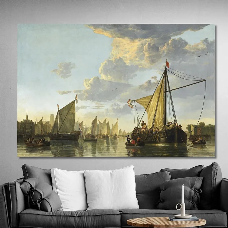 La Mosa A Dordrecht Aelbert Cuyp