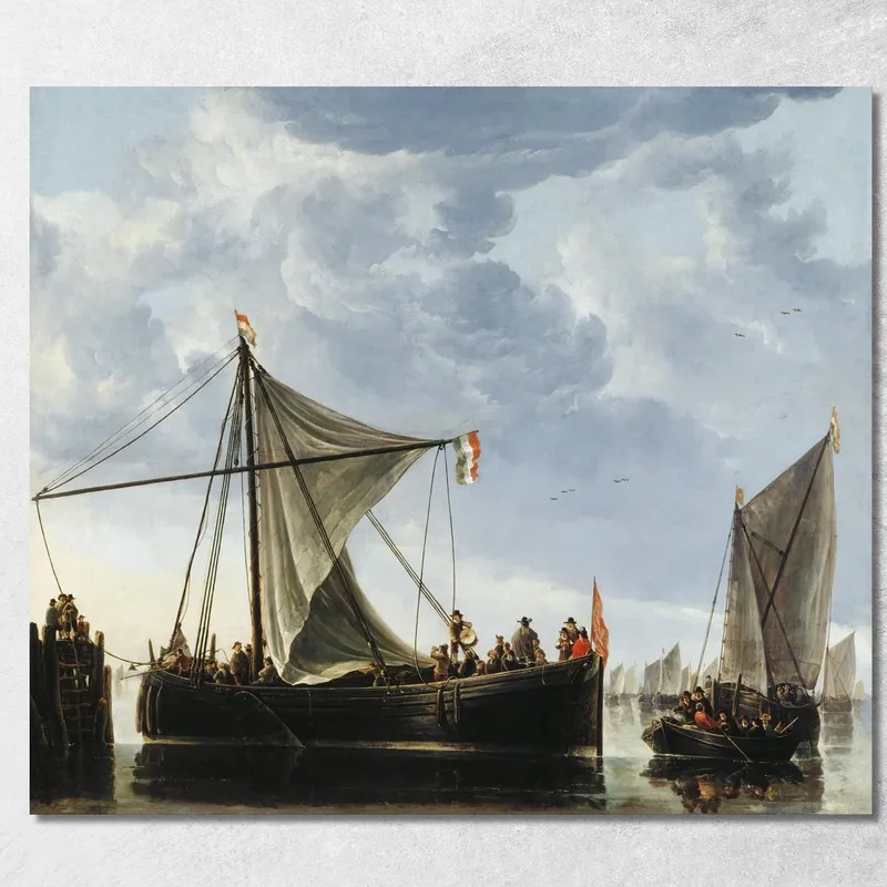 La Barca Del Passaggio Aelbert Cuyp quadro stampa su tela