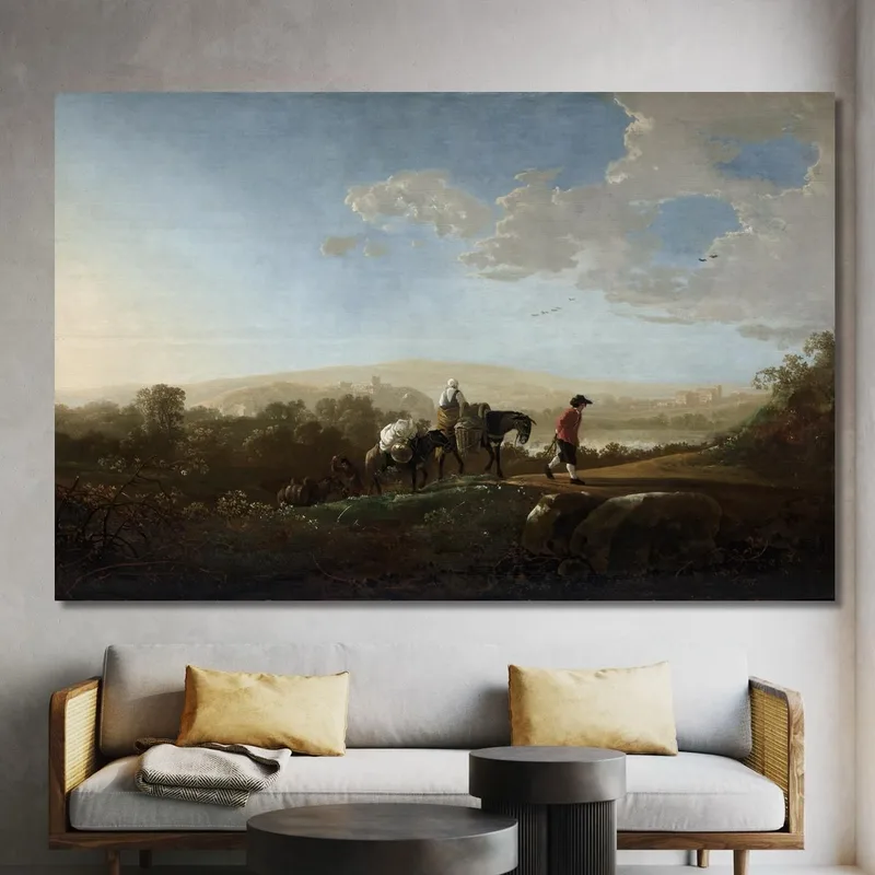 Reisende In Hügeliger Landschaft 2​ Aelbert Cuyp