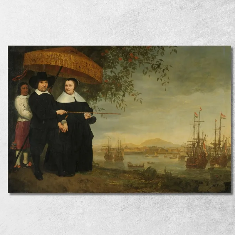 Mercante Senior Della Voc Aelbert Cuyp quadro stampa su tela