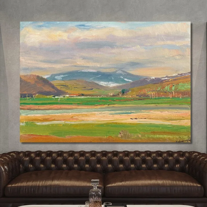 A Spring Landscape At The Foot Of The Tatras Ladislav Mednyánszky