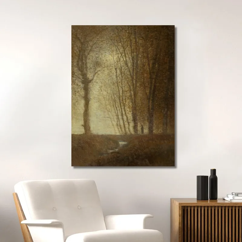 Margine Della Foresta Al Chiaro Di Luna Ladislav Mednyánszky