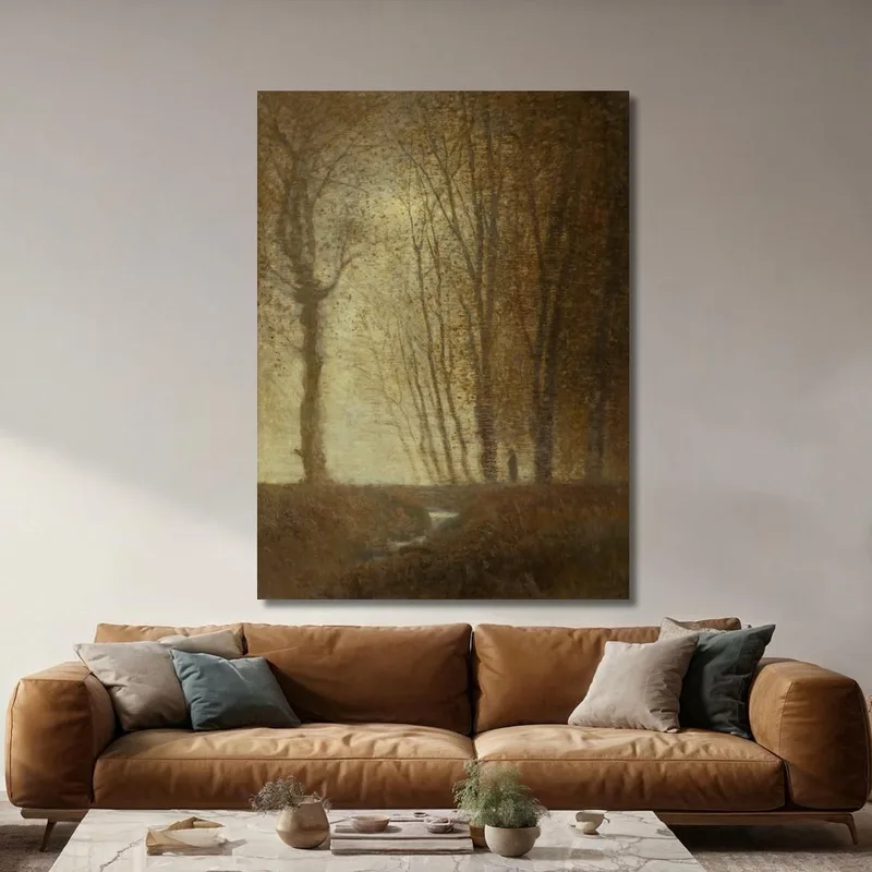 Margine Della Foresta Al Chiaro Di Luna Ladislav Mednyánszky