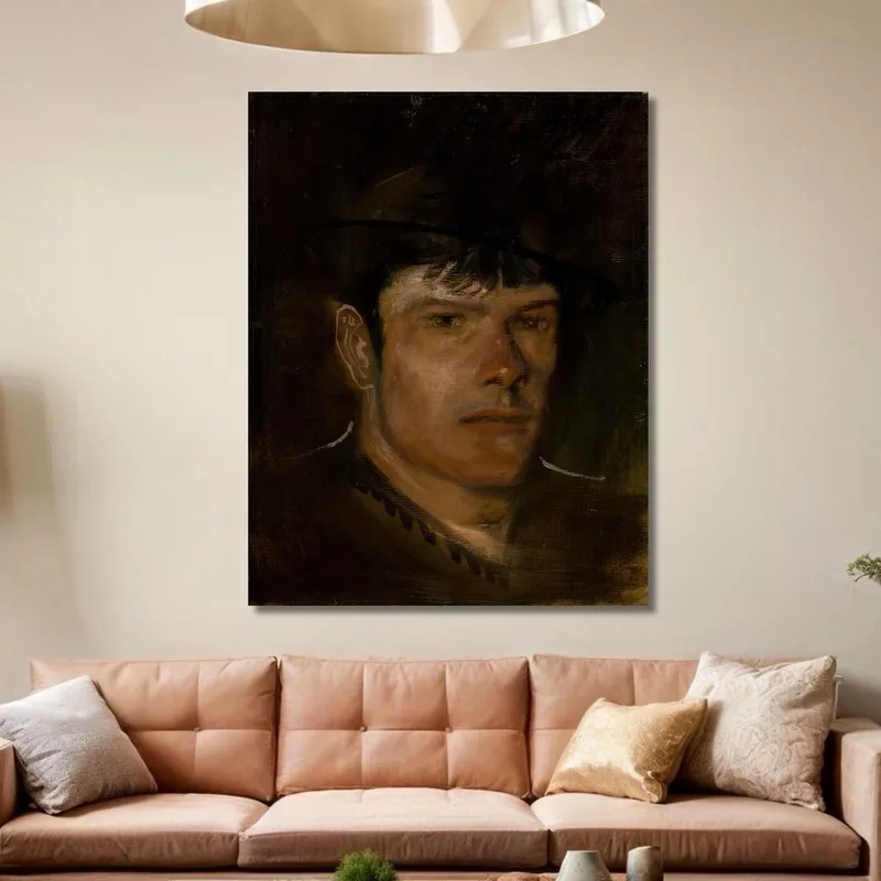 Giovane Con Orecchio Grande E Piccolo Cappello Ladislav Mednyánszky