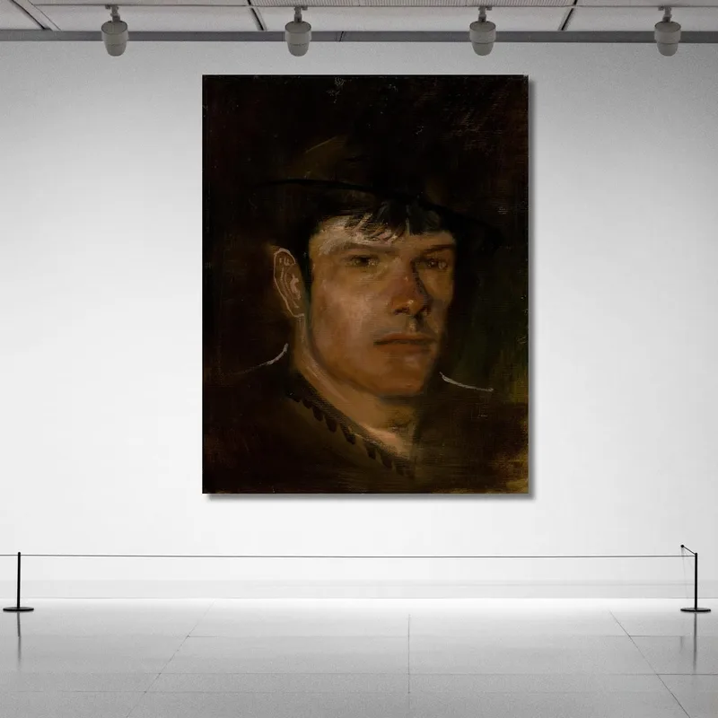 Giovane Con Orecchio Grande E Piccolo Cappello Ladislav Mednyánszky