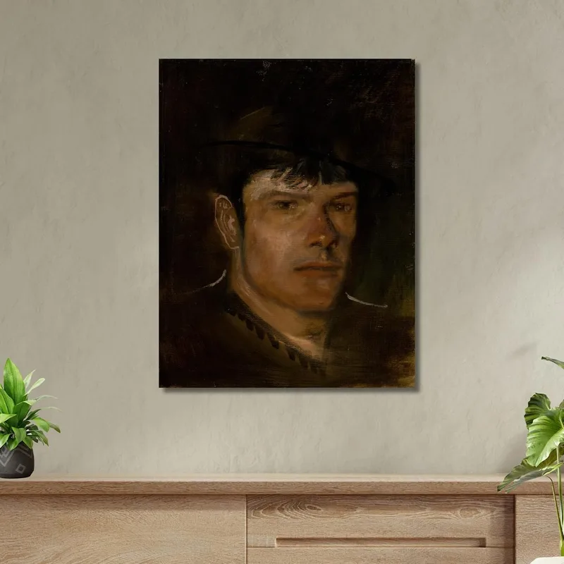 Giovane Con Orecchio Grande E Piccolo Cappello Ladislav Mednyánszky