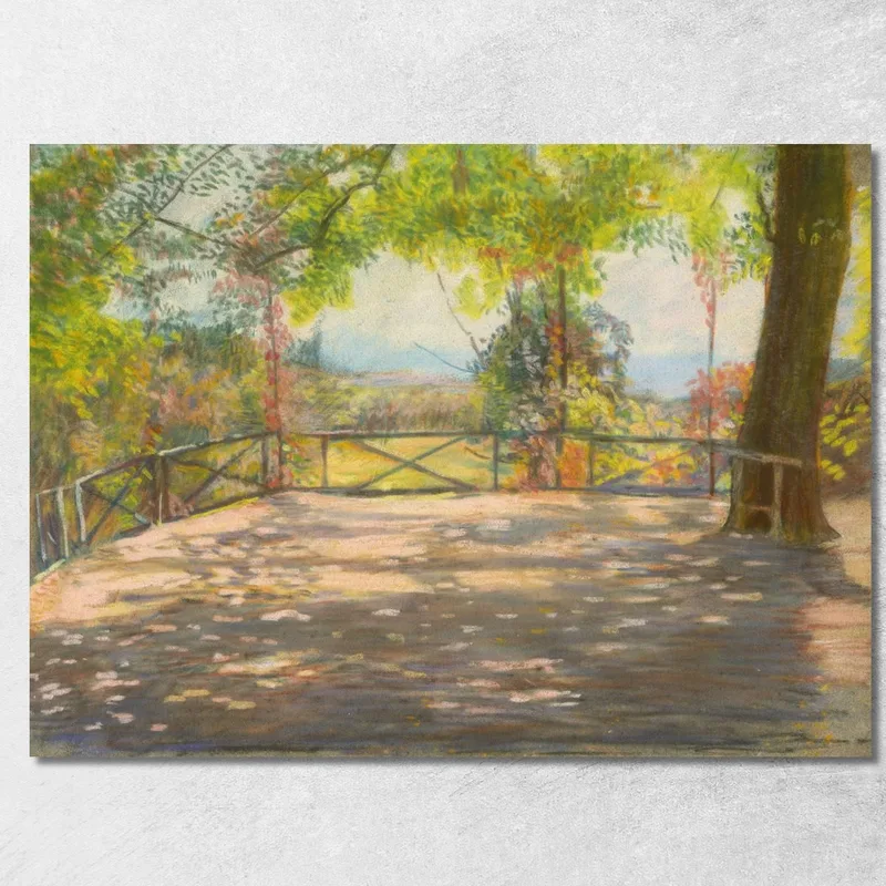 Motivo Nel Parco Ladislav Mednyánszky quadro stampa su tela