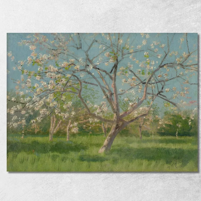 Studio Di Alberi In Fiore In Un Frutteto Ladislav Mednyánszky quadro stampa su tela