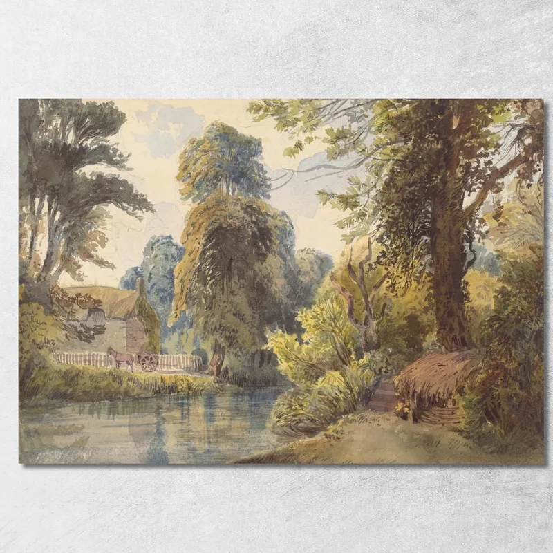 Parco Svizzero Con Stagno E Slitta Ladislav Mednyánszky quadro stampa su tela