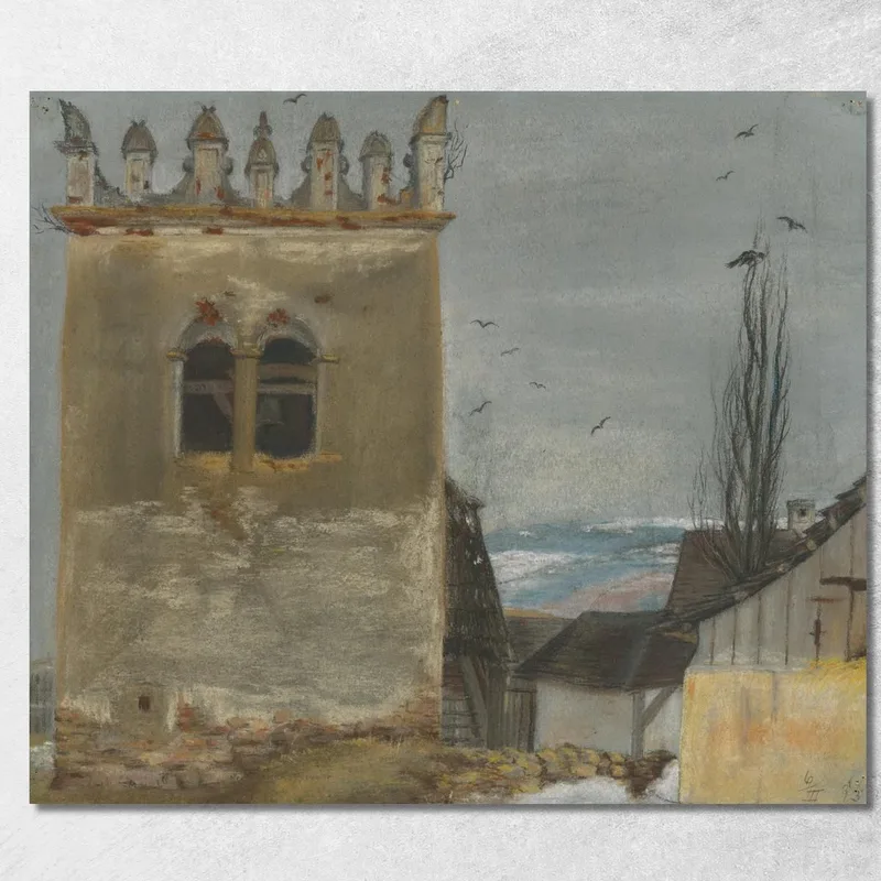 Il Campanile Di Strážky Ladislav Mednyánszky quadro stampa su tela