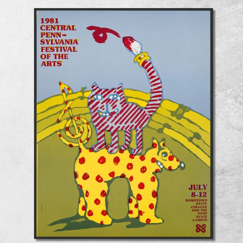 Festival De Las Artes De Pensilvania Central De 1981 Lanny Sommese cuadro en lienzo