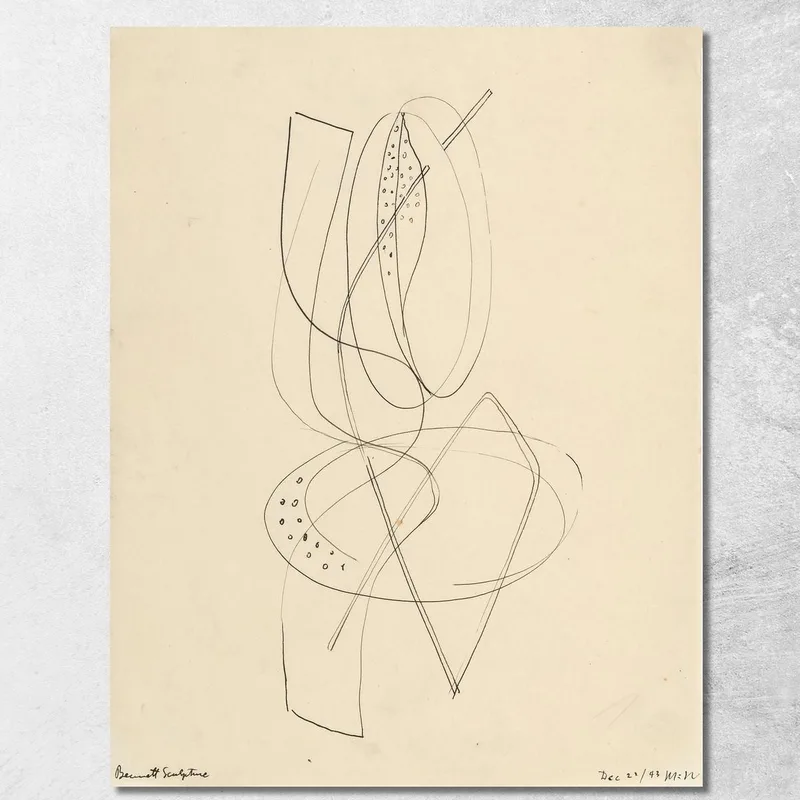 Scultura Bennett László Moholy-Nagy quadro stampa su tela