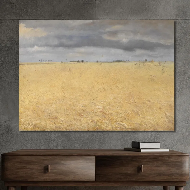 A Rye Field Near Ring Village Laurits Andersen Ring