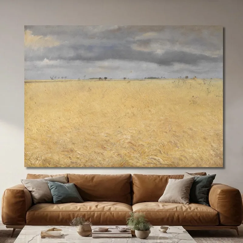 A Rye Field Near Ring Village Laurits Andersen Ring