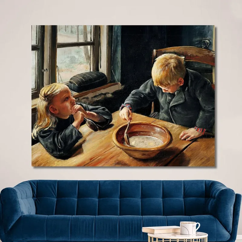 Un Garçon Et Une Fille Au Repas De Midi Laurits Andersen Ring