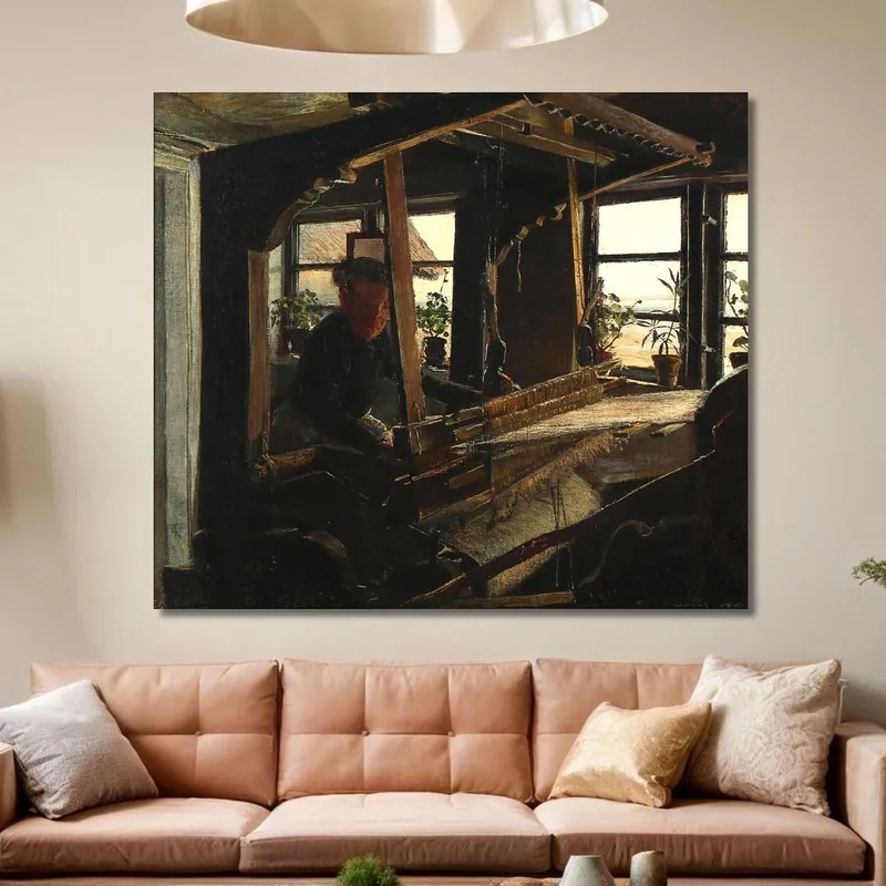 Interior From Hanehoved Houses Fishing Village In Melby Parish Laurits Andersen Ring