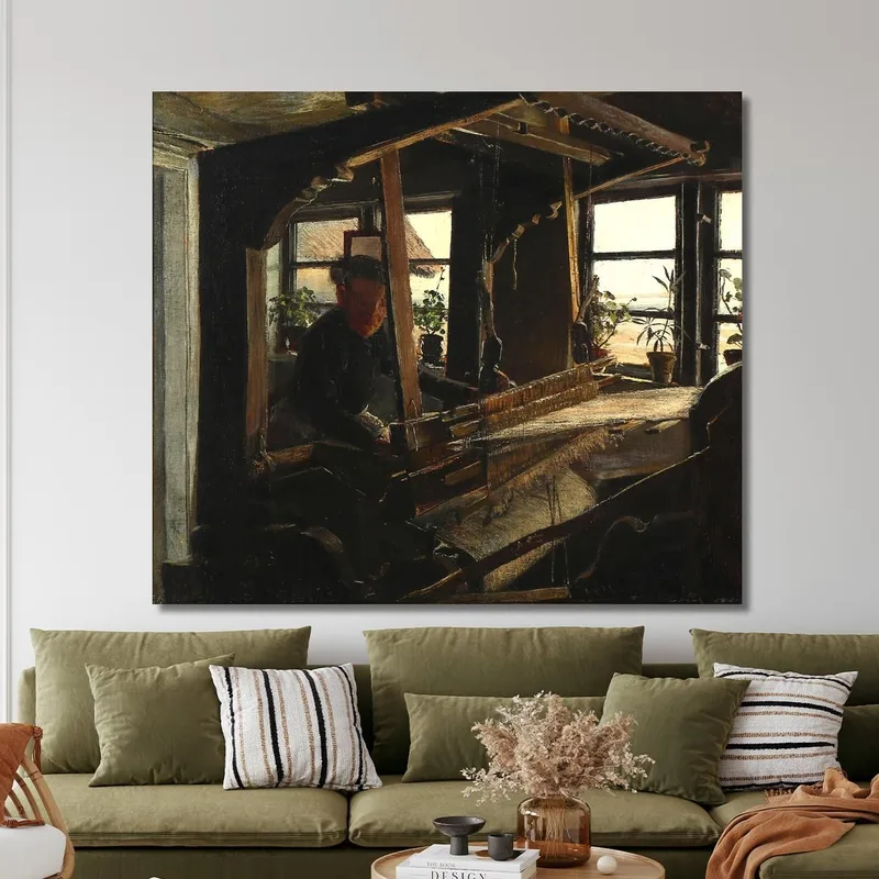 Interior From Hanehoved Houses Fishing Village In Melby Parish Laurits Andersen Ring