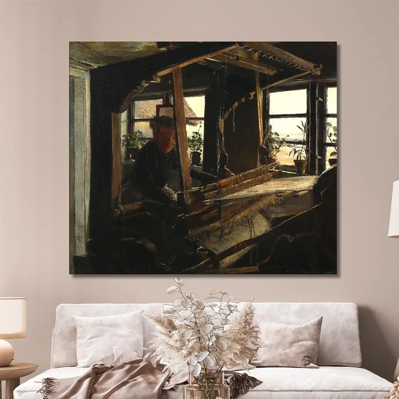 Interior From Hanehoved Houses Fishing Village In Melby Parish Laurits Andersen Ring
