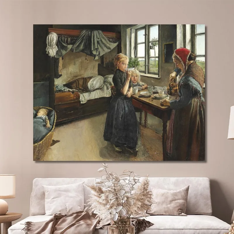 Interior From The Village Of Ring Laurits Andersen Ring