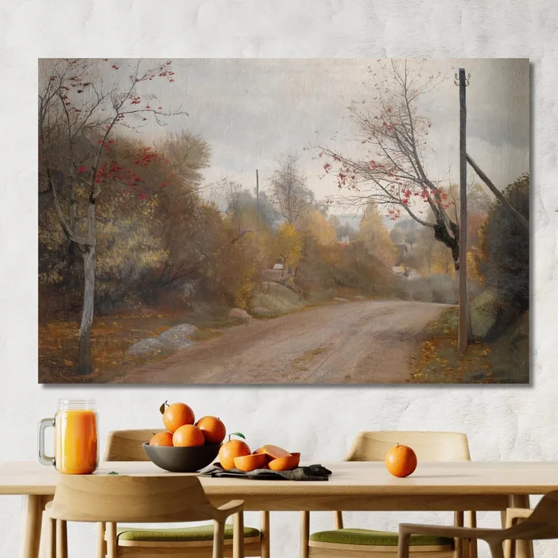 The Road At Mogenstrup Zealand. Autumn Laurits Andersen Ring