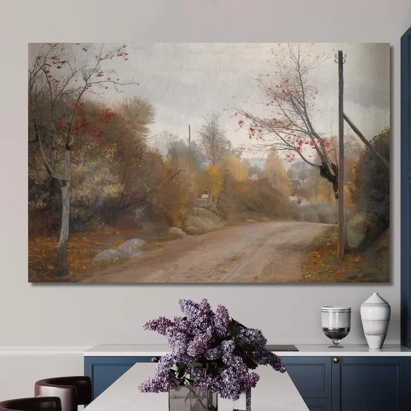 The Road At Mogenstrup Zealand. Autumn Laurits Andersen Ring