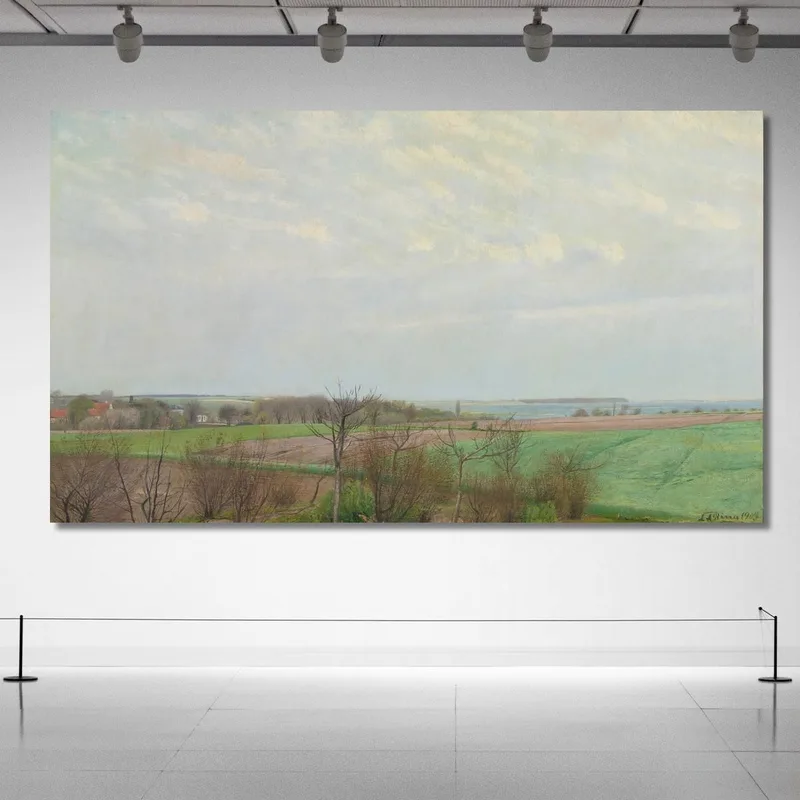 Blick Auf Den Roskilde-Fjord Im Frühen Frühling Laurits Andersen Ring