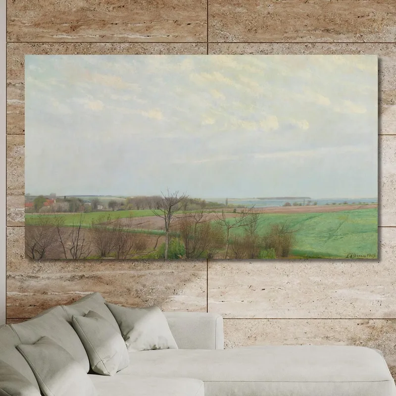 Blick Auf Den Roskilde-Fjord Im Frühen Frühling Laurits Andersen Ring