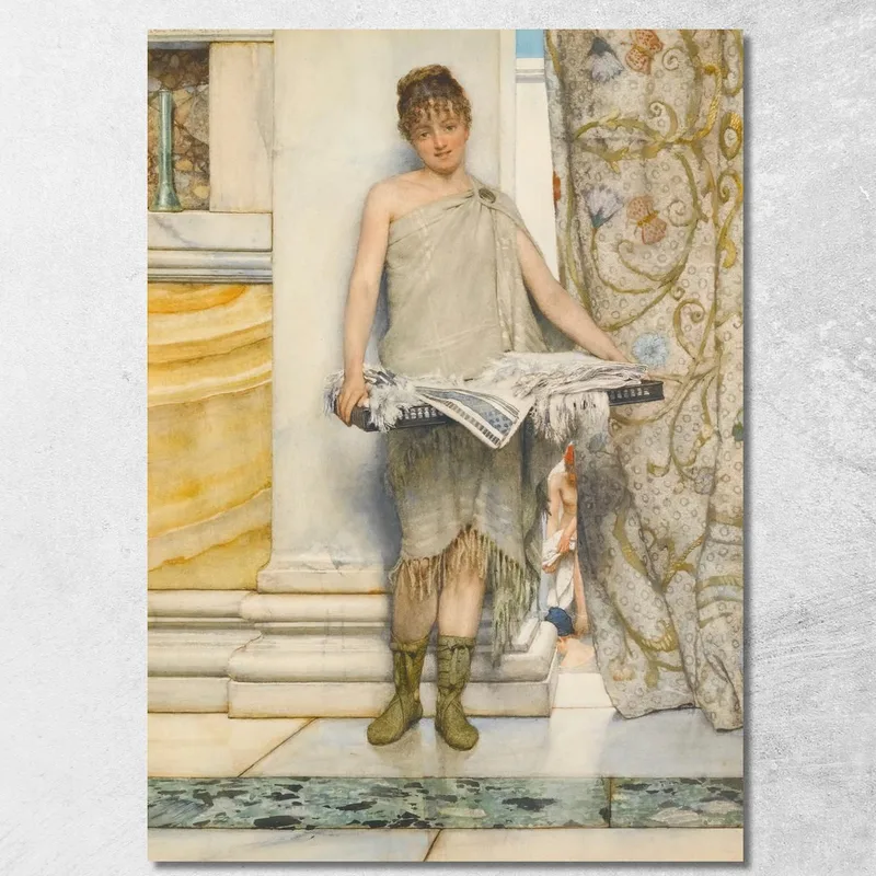 Una Balneatrice Lawrence Alma-Tadema quadro stampa su tela
