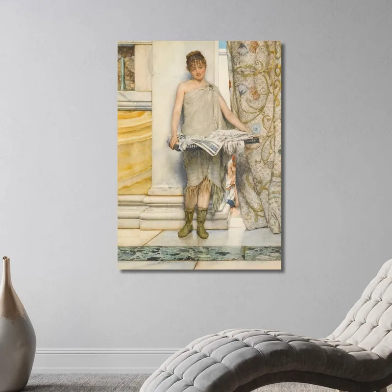 Una Balneatrice Lawrence Alma-Tadema quadro stampa su tela
