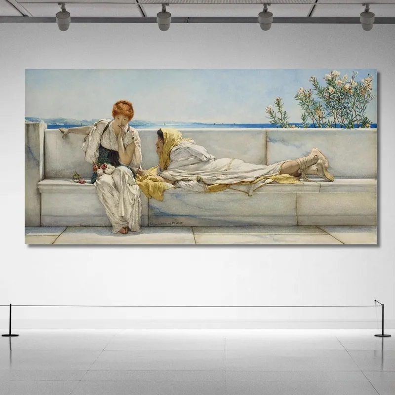 Una Sollecitazione Lawrence Alma-Tadema quadro stampa su tela