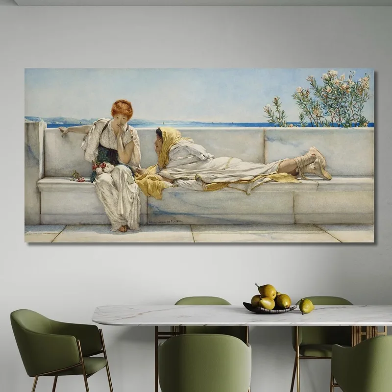 Una Sollecitazione Lawrence Alma-Tadema quadro stampa su tela