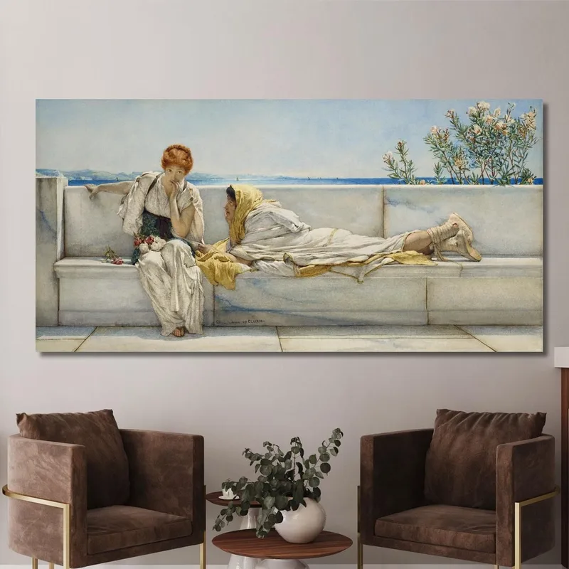 Una Sollecitazione Lawrence Alma-Tadema quadro stampa su tela