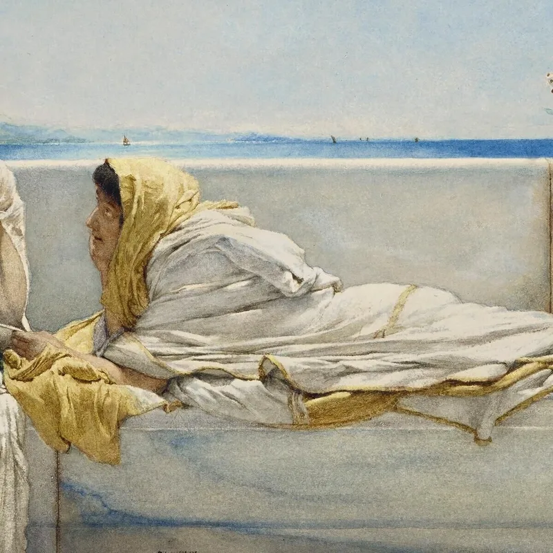 Una Sollecitazione Lawrence Alma-Tadema quadro stampa su tela