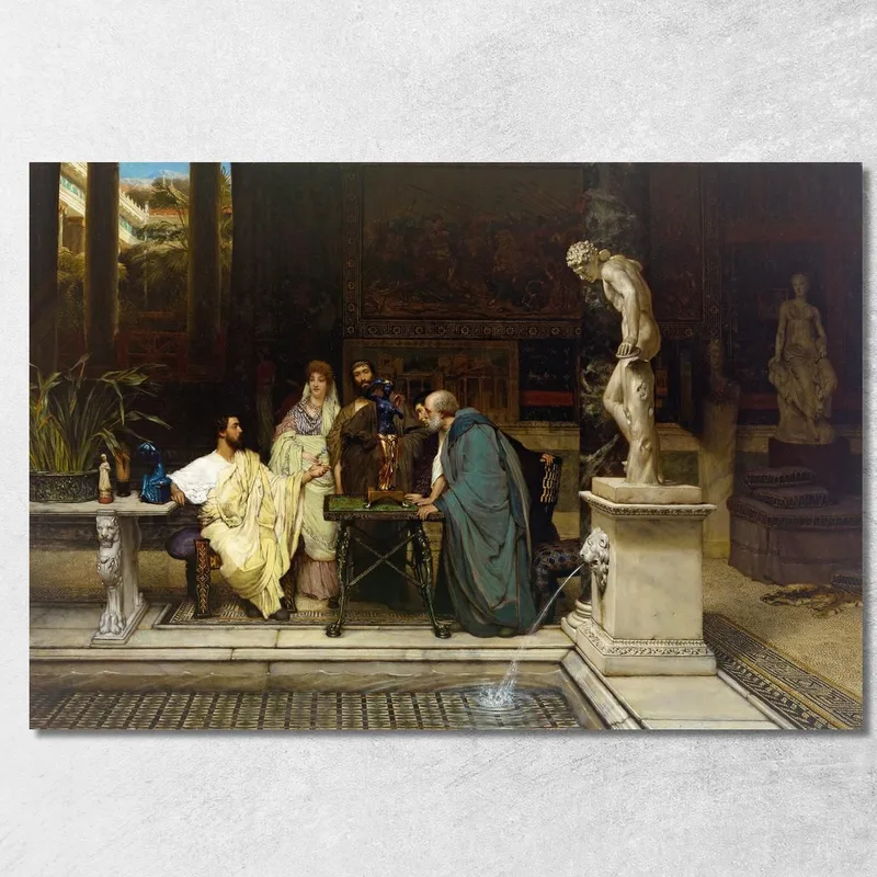 Un Amante Dell'Arte Lawrence Alma-Tadema quadro stampa su tela